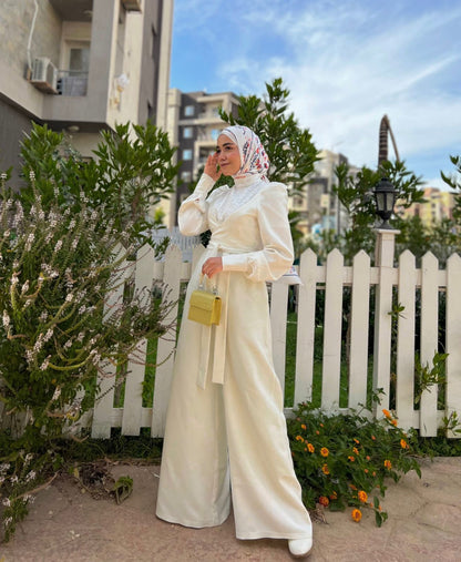 Off-white Classic Embroidered Jumpsuit