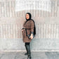 Brown Plaid Winter Jacket