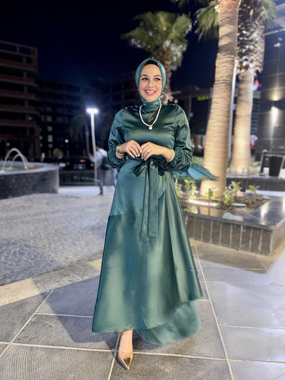 Royal Green Soiree Dress