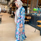 Colorful Satin Summer Kimono