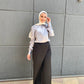 Black Satin Wrap Pants