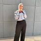 Black Satin Wrap Pants