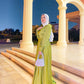 Kiwi Satin Soiree Dress