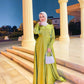 Kiwi Satin Soiree Dress