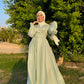 Shiny Mint Soiree Dress