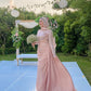 Body-rose Embroidered Soiree Dress