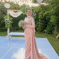 Body-rose Embroidered Soiree Dress
