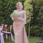 Body-rose Embroidered Soiree Dress
