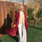 Maroon Long Winter Coat