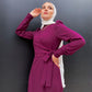 Magenta Classic Wrap Jumpsuit