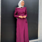 Magenta Classic Wrap Jumpsuit