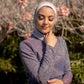 Silver Soiree Wrap Blouse