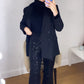 Black Glitter Soiree Pants