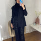 Black Glitter Soiree Pants