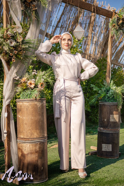 Body-rose Satin Soiree Pants