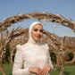 Pastel-Colored Embroidered Soiree Dress