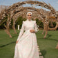 Pastel-Colored Embroidered Soiree Dress