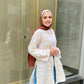 Off-white Patterned Linen Summer Kimono