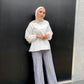 Blue Striped Linen Pants