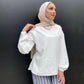 Off-white Linen Summer Blouse