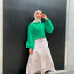 Floral Off-white Summer Skirt