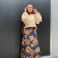 Patterned Navy-blue Summer Skirt
