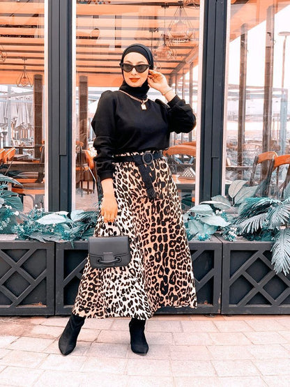 Tiger Print Skirt
