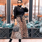 Black High Neck Winter Blouse