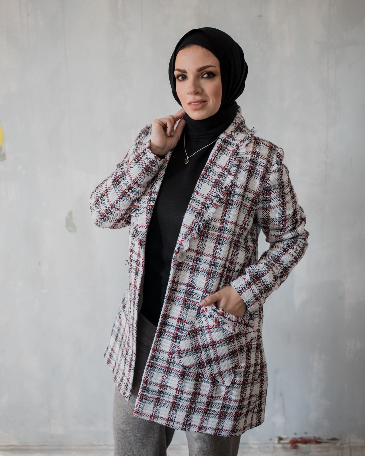 Plaid Winter Blazer