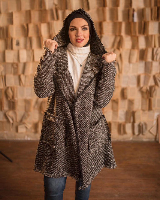 Gray Wool Winter Cardigan
