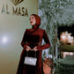 Maroon Velvet Soiree Dress