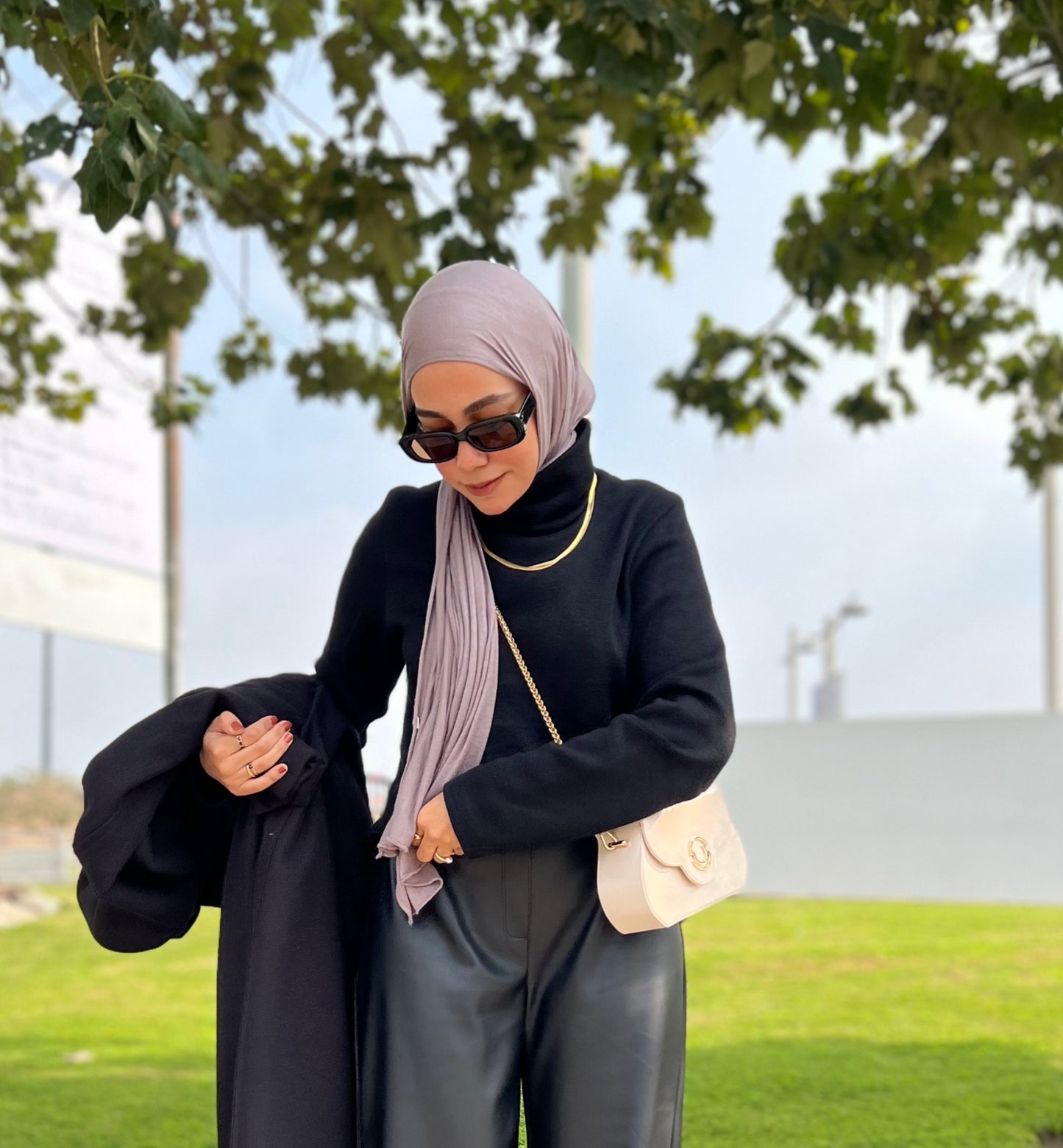 Black High Neck Winter Blouse