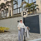 Light Gray Wide Suit Pants