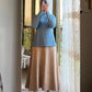 Beige Cloche Chamois Winter Skirt