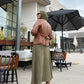 Olive Green Cloche Chamois Winter Skirt