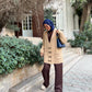 Brown Wide Suit Pants