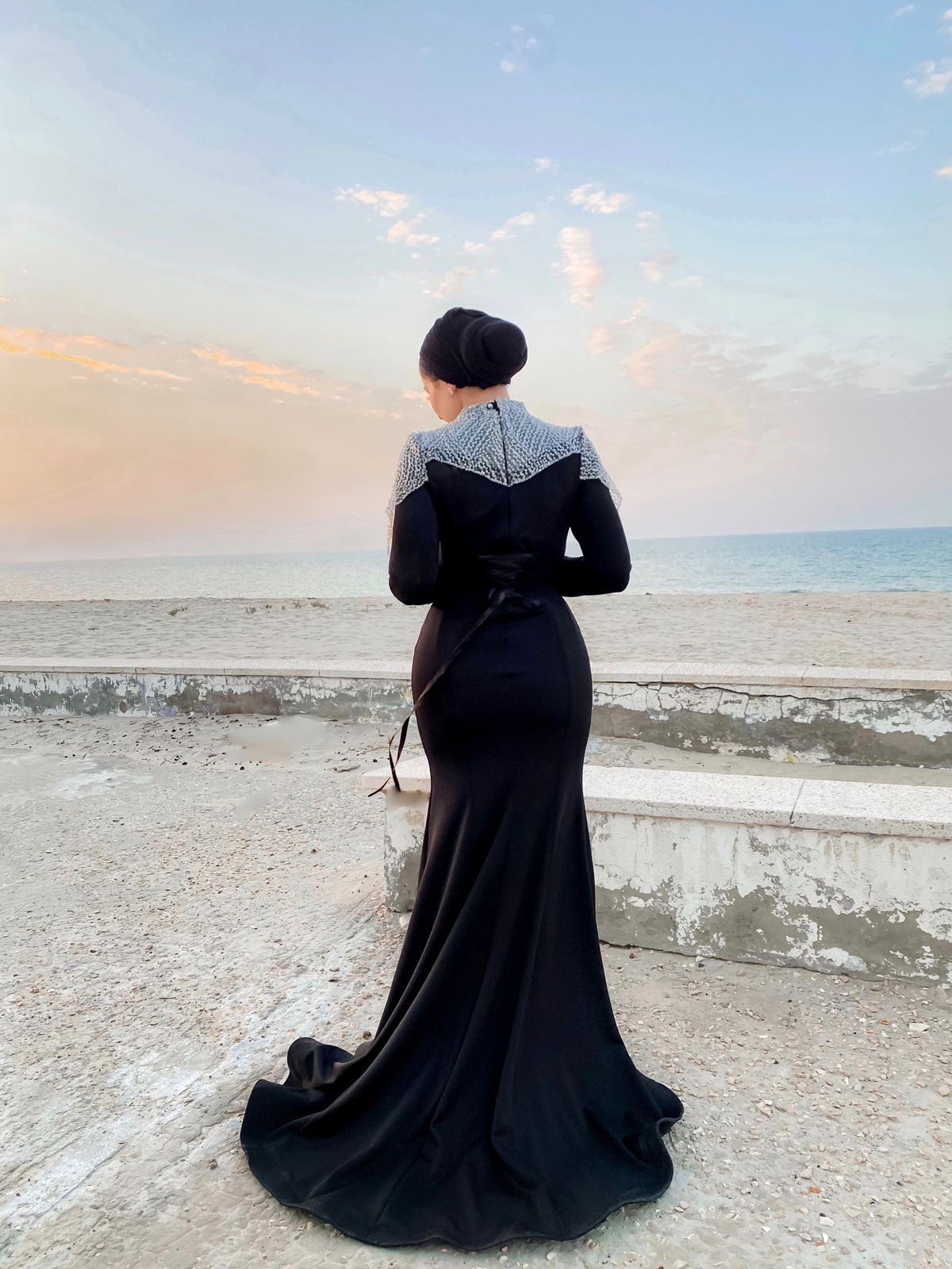 Black Mermaid Soiree Dress