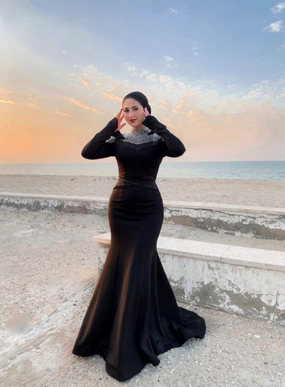 Black Mermaid Soiree Dress