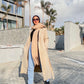 Beige Long Winter Coat