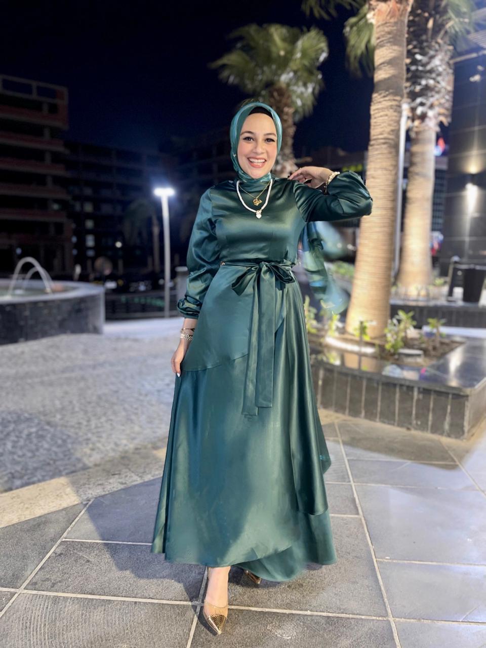 Royal Green Soiree Dress